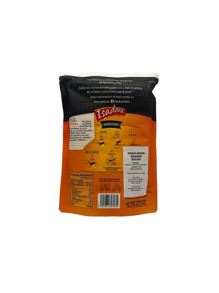 Frijoles negros enteros isadora 2 Frijoles negros enteros isadora 2